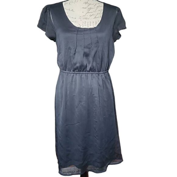 Merona Ladies Size Medium Black Flutter Sleeve Dress - Picture 1 of 6